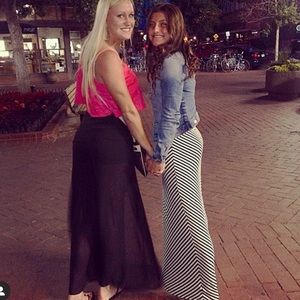 Dresses - Striped Maxi Dress Dresses - Striped Maxi Dress